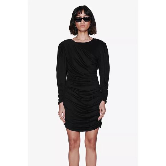 ANINE BING classic black cocktail Alaia Dress size Medium - Picture 1 of 15